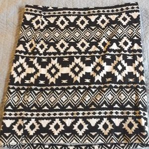 Stretchy Aztec Skirt